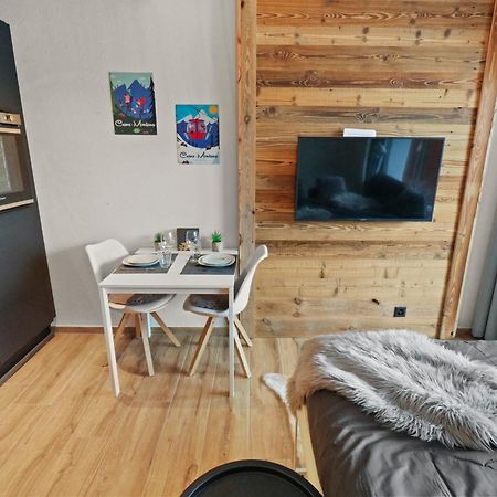 Joli Studio Avec Parking Gratuit Crans-Montana Exteriör bild