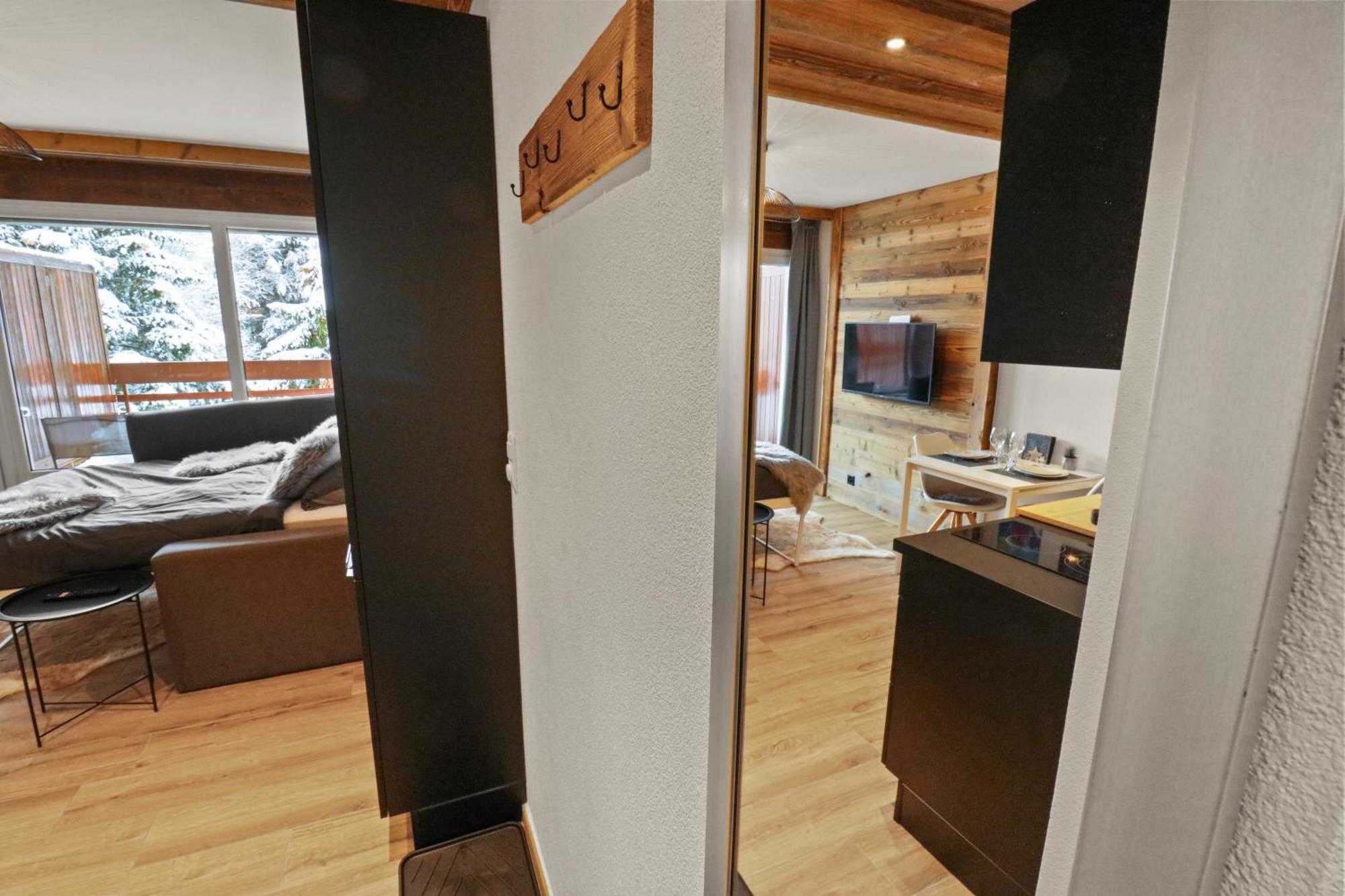 Joli Studio Avec Parking Gratuit Crans-Montana Exteriör bild